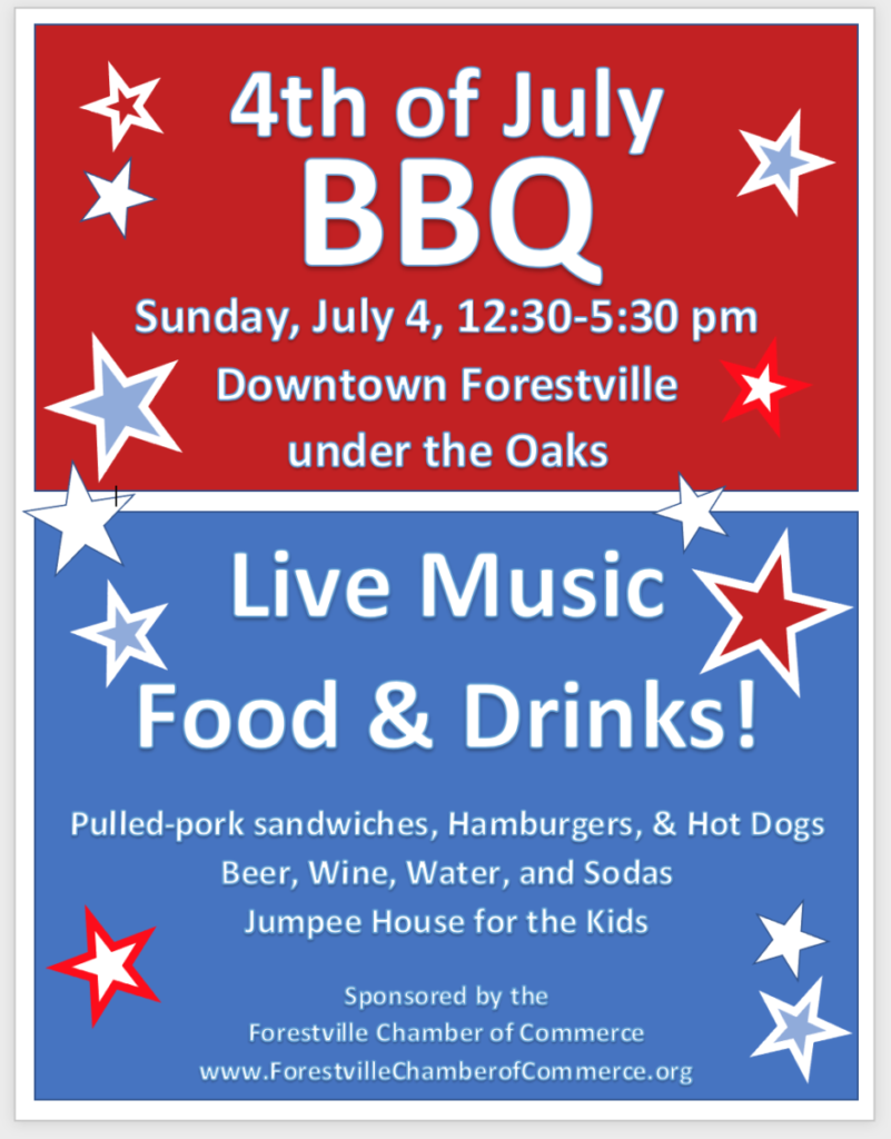 4th of July BBQ flyer